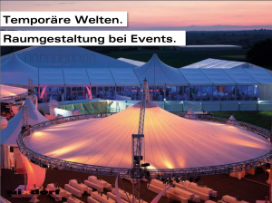 Raumgestaltung bei Events. Nixdorf Events GmbH.